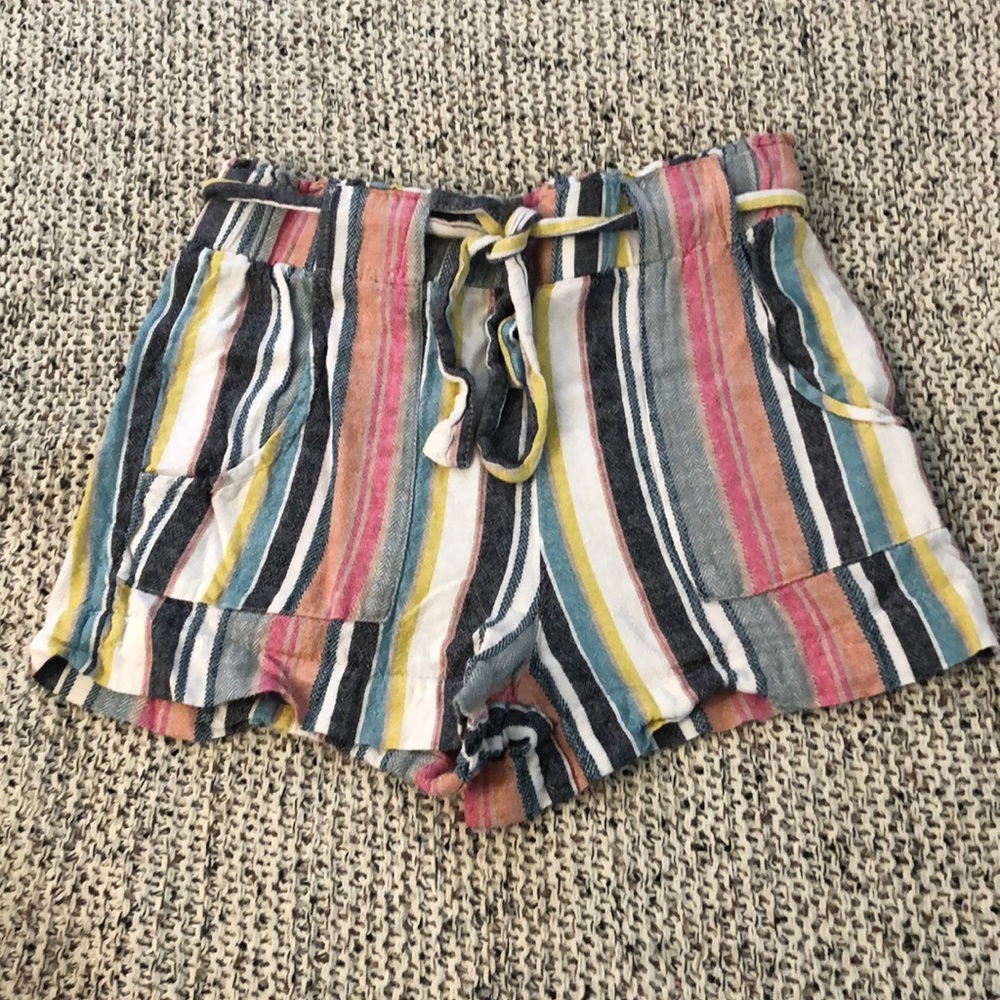 Stylish Multicolored Striped Shorts